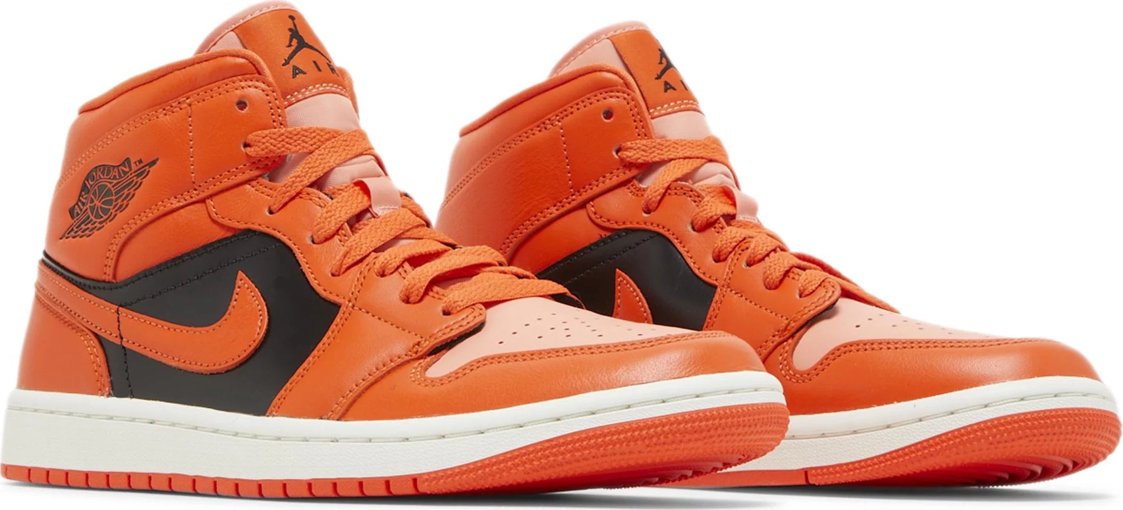 Wmns Air Jordan 1 Mid SE Rush Orange Bladez Co