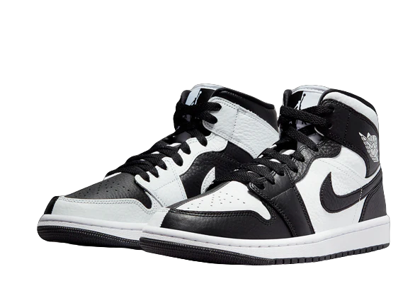 Half black 2025 half white jordans