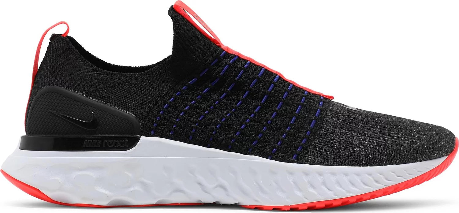 Nike React Phantom Run Flyknit 2 Black Bright Crimson